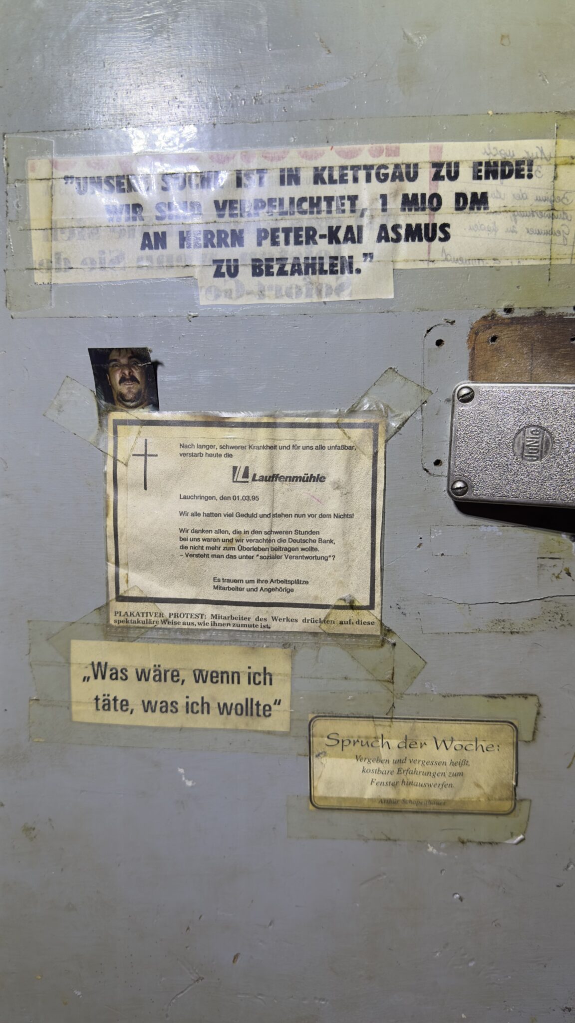 Unmut über die Situation der Insolvenz